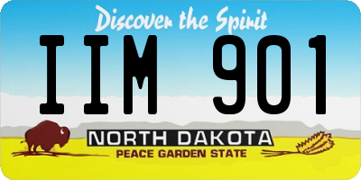 ND license plate IIM901
