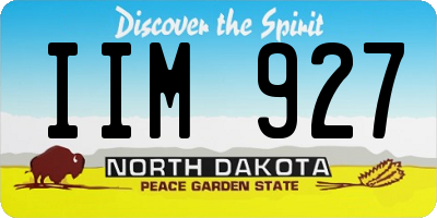ND license plate IIM927