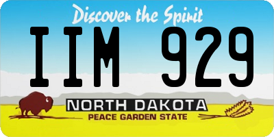 ND license plate IIM929