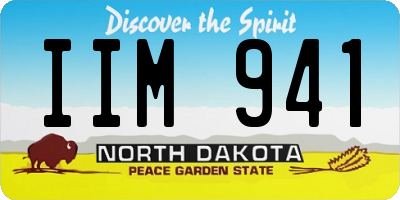 ND license plate IIM941