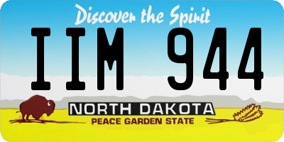 ND license plate IIM944