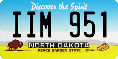 ND license plate IIM951