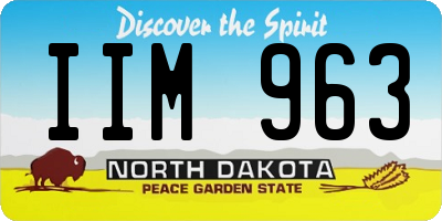ND license plate IIM963
