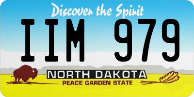 ND license plate IIM979