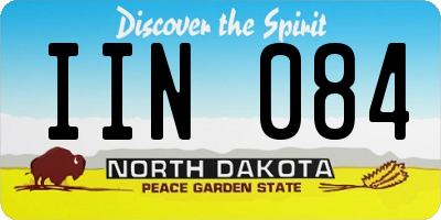 ND license plate IIN084