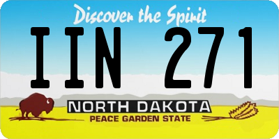 ND license plate IIN271