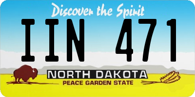 ND license plate IIN471
