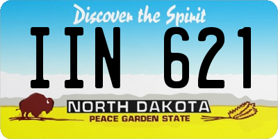 ND license plate IIN621
