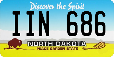 ND license plate IIN686