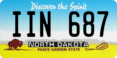 ND license plate IIN687