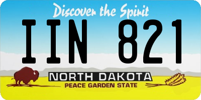 ND license plate IIN821