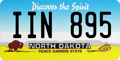 ND license plate IIN895