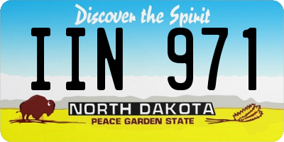 ND license plate IIN971