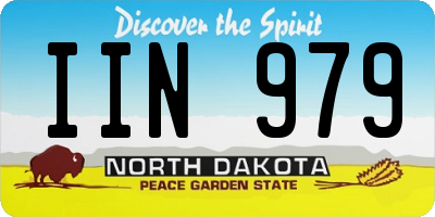 ND license plate IIN979