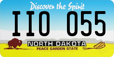 ND license plate IIO055