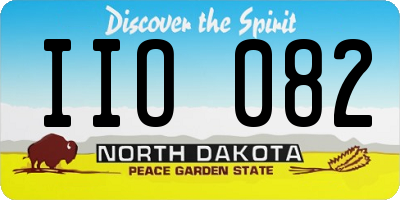 ND license plate IIO082