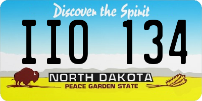 ND license plate IIO134