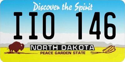 ND license plate IIO146