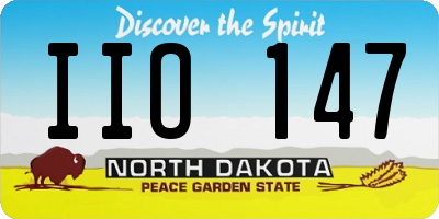 ND license plate IIO147
