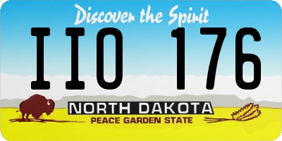 ND license plate IIO176