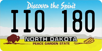 ND license plate IIO180