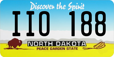 ND license plate IIO188