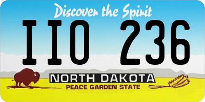 ND license plate IIO236