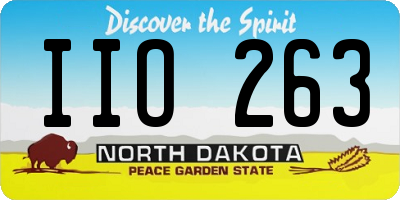 ND license plate IIO263