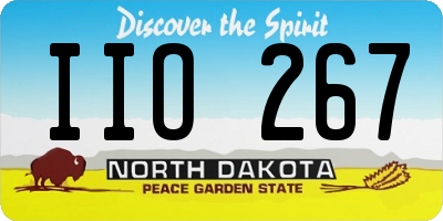 ND license plate IIO267