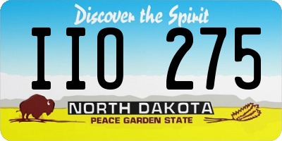 ND license plate IIO275