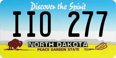 ND license plate IIO277