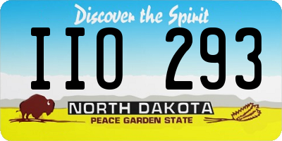 ND license plate IIO293