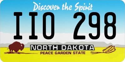 ND license plate IIO298