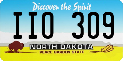 ND license plate IIO309