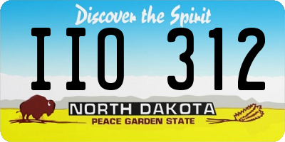 ND license plate IIO312