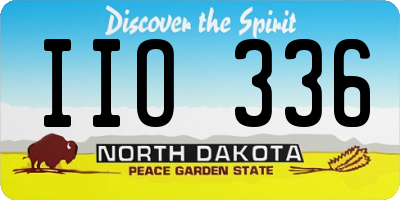 ND license plate IIO336