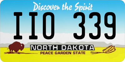 ND license plate IIO339