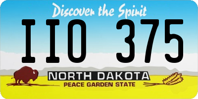 ND license plate IIO375