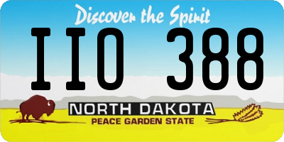 ND license plate IIO388