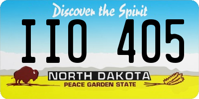 ND license plate IIO405