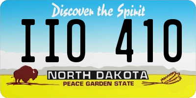 ND license plate IIO410