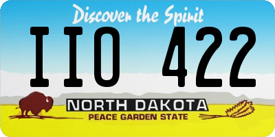 ND license plate IIO422