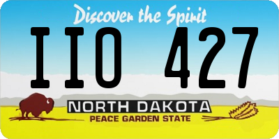 ND license plate IIO427