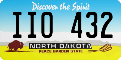 ND license plate IIO432