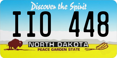 ND license plate IIO448