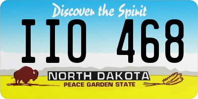 ND license plate IIO468
