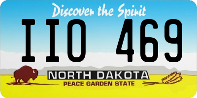 ND license plate IIO469