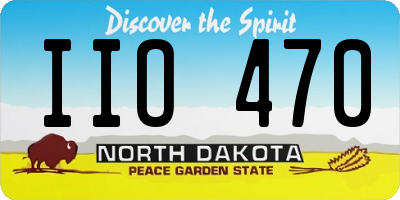ND license plate IIO470