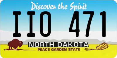 ND license plate IIO471