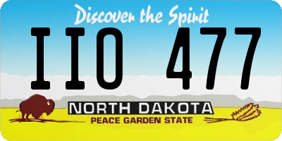 ND license plate IIO477
